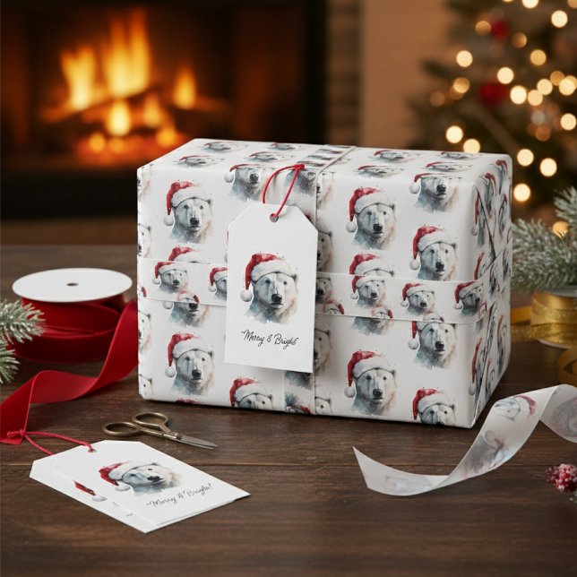 Ruban En Satin Ours polaire de Noël (Créateur téléchargé)