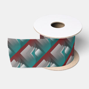 Ruban En Satin Pages turquoises en gris bordeaux