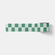 Pagne Mudcloth vert et blanc moderne inspiré de l'