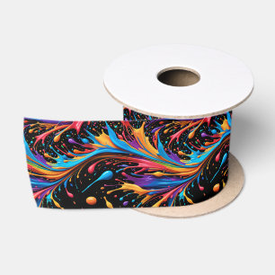 Ruban En Satin Paint Sauvage Vibrant