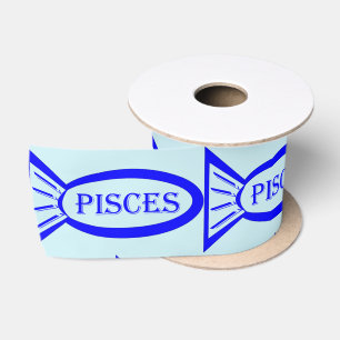 Ruban En Satin Panneau étoile Poissons Ribbon