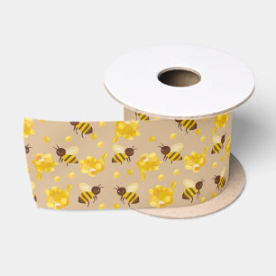 Ruban En Satin Papier d'emballage Abeille à miel