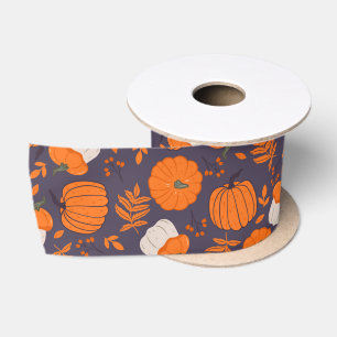 Ruban En Satin Papier d'emballage motif citrouille d'Halloween