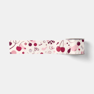 Ruban En Satin Papier d'emballage sans couture Cherry Pink Y2K