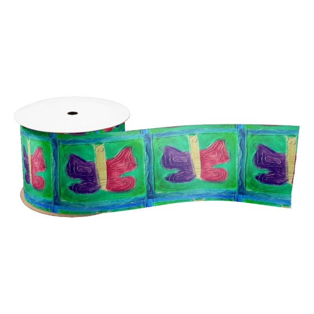 Ruban En Satin Papillon coloré | Filtres | Basique | (Bobine)