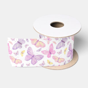 Ruban En Satin Papillons volants Cute Pastel