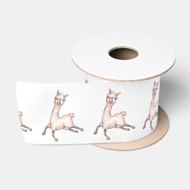 Ruban En Satin Parti Anniversaire de enfant de Llama (Bobine)