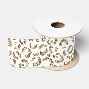 Ruban En Satin Parties scintillant Antique Gold Empreinte de léo