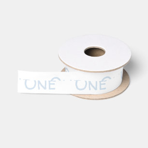 Ruban En Satin Pastel Blue 1er Anniversaire Satin Ruban