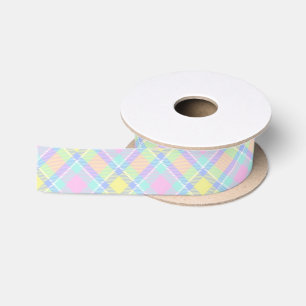 Ruban En Satin Pastel plaid