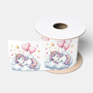 Ruban En Satin Pastel Unicorn