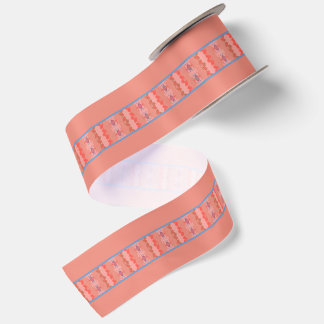 Ruban En Satin Patrimoine de corail
