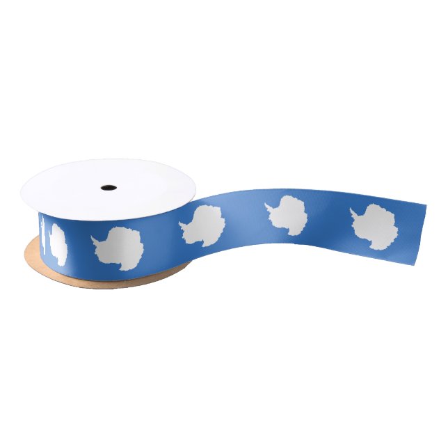 Ruban En Satin Patriotic Antarctica Flag (Bobine)