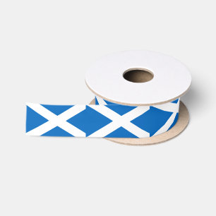 Ruban En Satin Patriotique écossais de drapeau de l'Ecosse