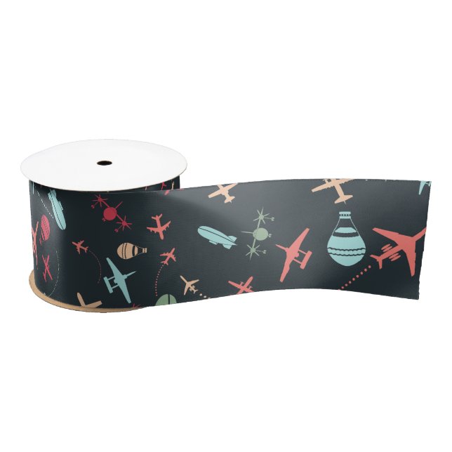 Ruban En Satin Patters de l'aviation (Bobine)