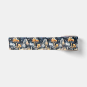 Ruban En Satin Paysage hivernal fantaisiste