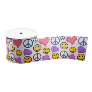 Ruban En Satin Peace Love