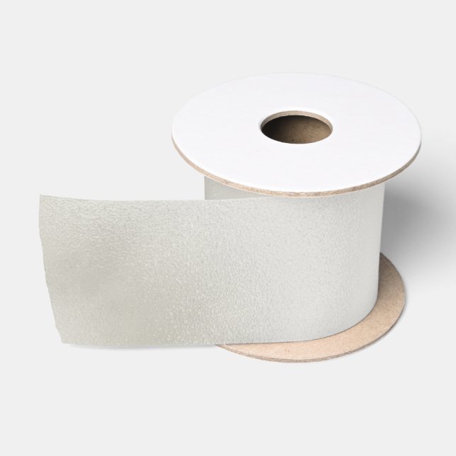 Ruban En Satin Pearl White Luxe   (Bobine)