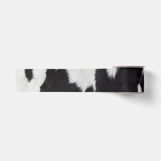 Ruban En Satin peau de vache noir