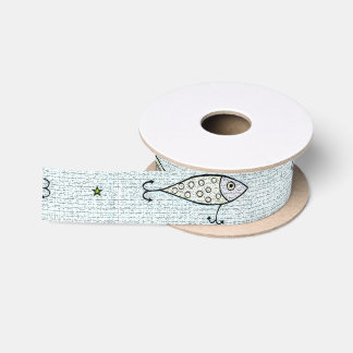 Ruban En Satin Pêchant l'attrait ruban de satin de 1,5 pouces
