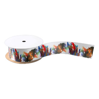 Ruban En Satin Peinture et brosses