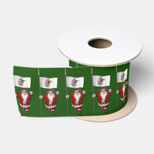 Ruban En Satin Père Noël Avec Encens De L'Illinois