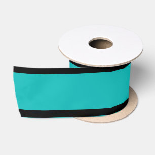 Ruban En Satin Personnalisé Turquoise avec enveloppement cadeau E