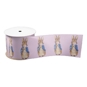 Ruban En Satin Peter le lapin soufflant rose bulle gomme