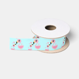 Ruban En Satin Petit Baby shower de pingouin bleu