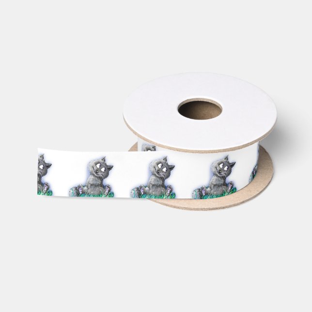 Ruban En Satin Petit loup (Bobine)