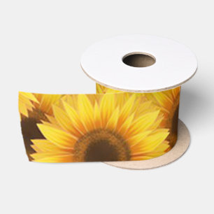 Ruban En Satin Petite florale de tournesol