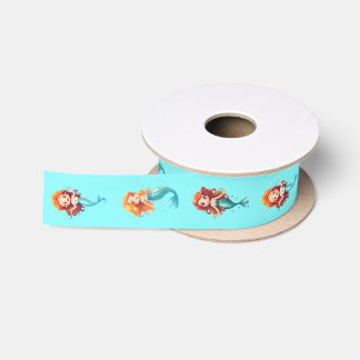 Ruban En Satin Petites sirènes sous la mer