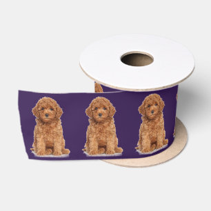 Ruban En Satin Photo personnalisée Image personnalisée violet fon