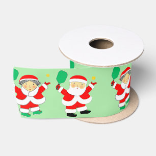 Ruban En Satin Pickleball Noël Satin Ribbon