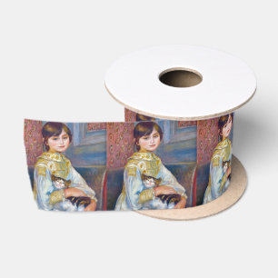 Ruban En Satin Pierre-Auguste Renoir - Enfant avec chat