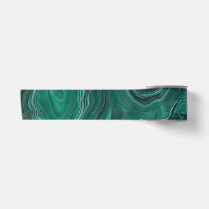Ruban En Satin Pierre de Malachite verte
