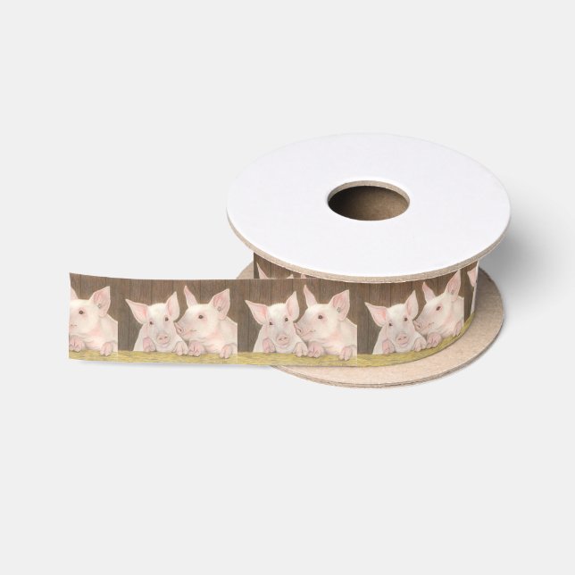 Ruban En Satin Piglets (Bobine)