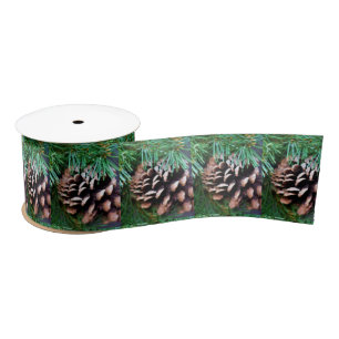 Ruban En Satin Pinecones