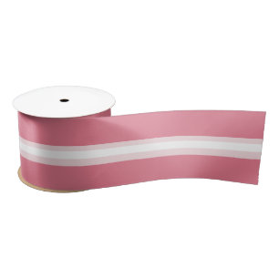 Ruban En Satin Pink et White
