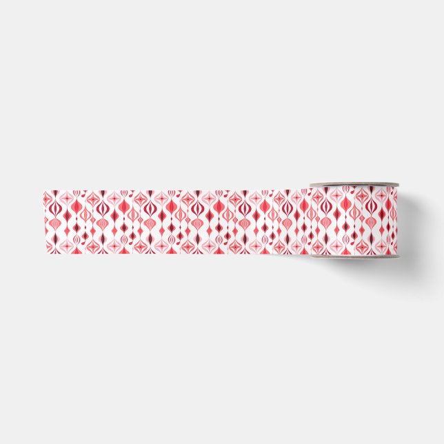 Ruban En Satin Pink MOD Mid Century moderne Noël (Devant)