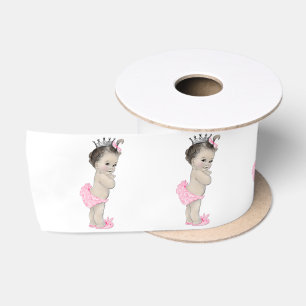 Ruban En Satin Pink Princess Baby Girl Douche