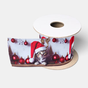 Ruban En Satin Plateau de vacances Kitty - Caoutchouc de Noël