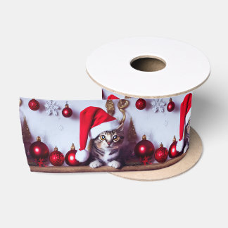 Ruban En Satin Plateau de vacances Kitty - Caoutchouc de Noël