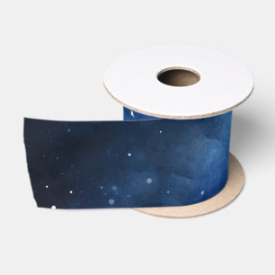 Ruban En Satin Pleine lune Ciel Lunaire Galaxie céleste Étoiles M