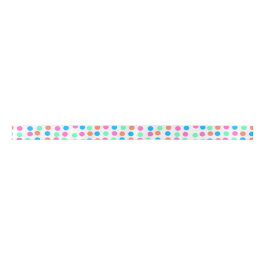 Ruban En Satin Points Pastel Printemps