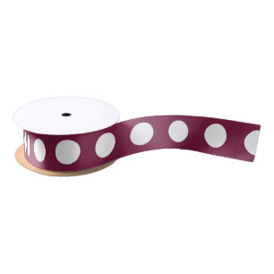 Ruban En Satin Pois blancs en Bourgogne