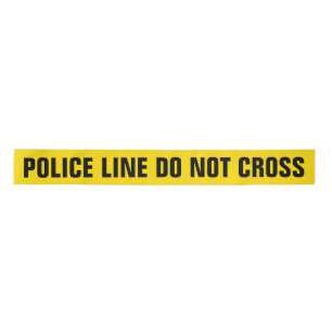 Ruban En Satin POLICE LINE de jaune '