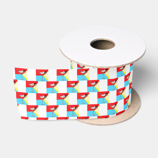 Ruban En Satin PopArt Père Noël Martini