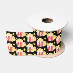 Ruban En Satin Popcorn Et Billets De La Nuit Du Film