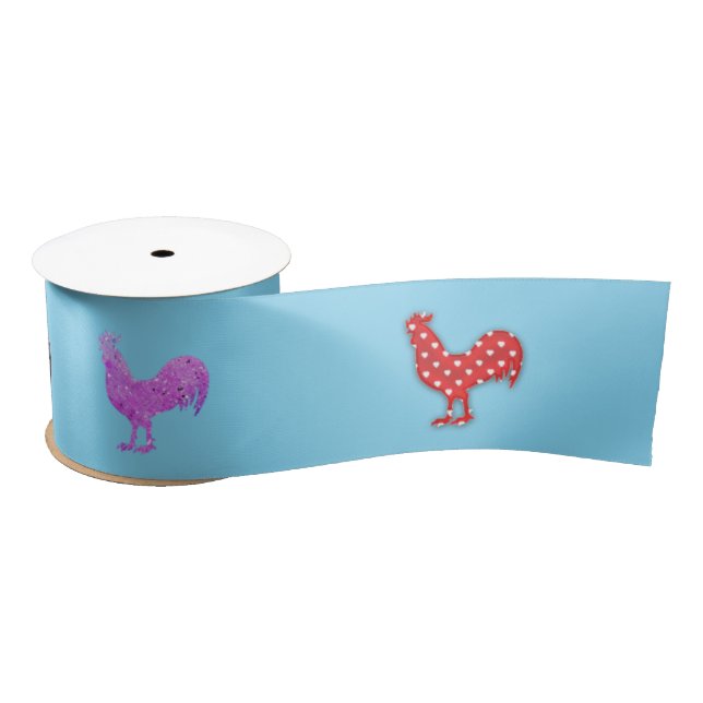 Ruban En Satin Poules de poulet Thunder_Cove (Bobine)